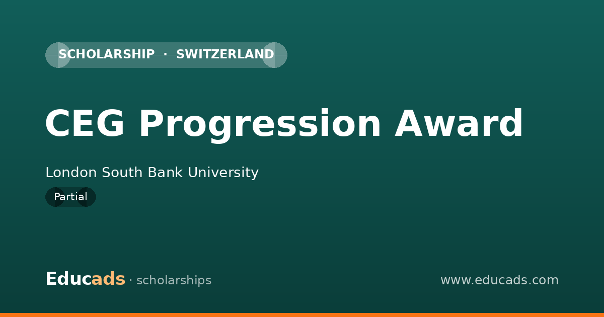 CEG Progression Award scholarship