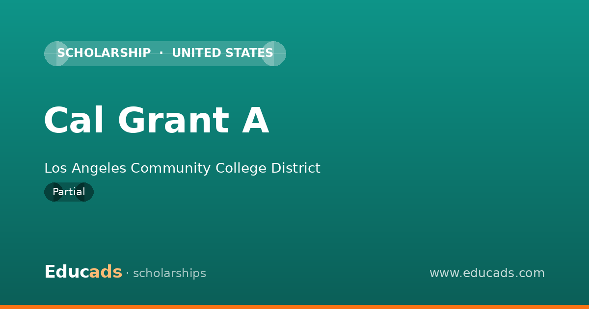 Cal Grant A scholarship