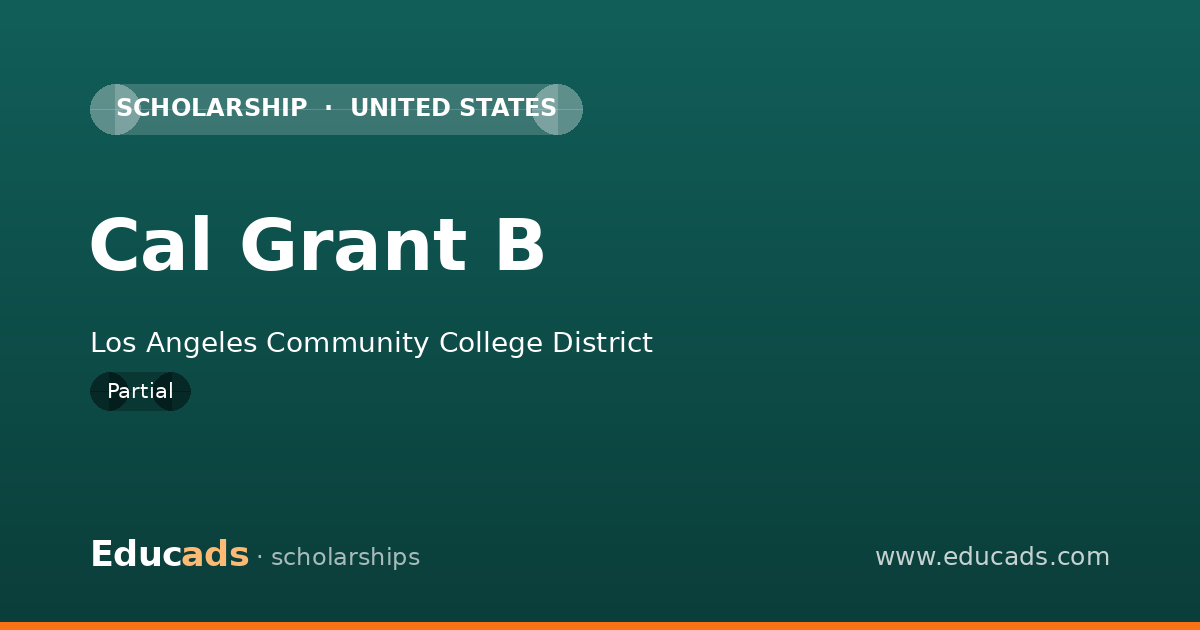 Cal Grant B scholarship