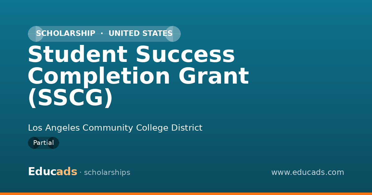 Student Success Completion Grant (SSCG) scholarship