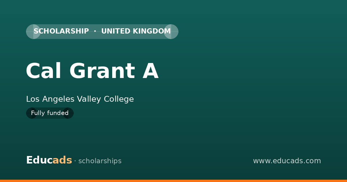 Cal Grant A scholarship