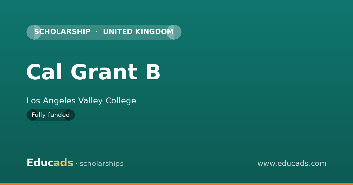 Cal Grant B scholarship