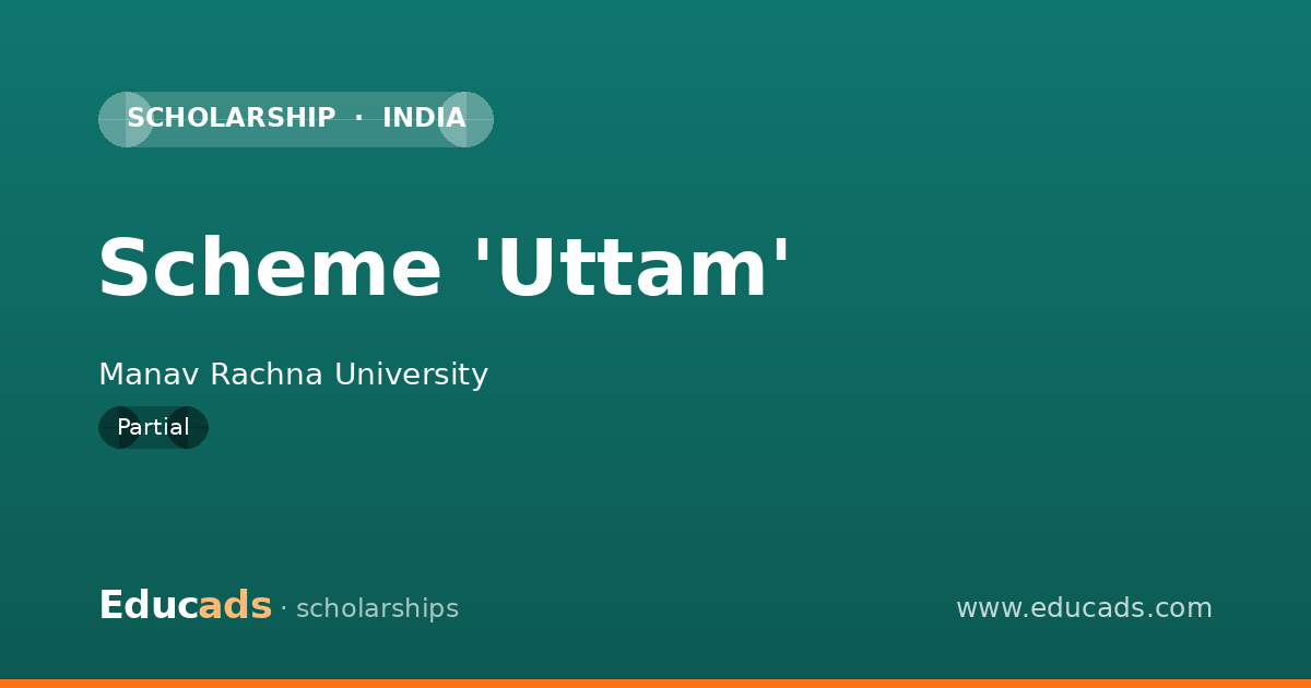 Scheme 'Uttam' scholarship