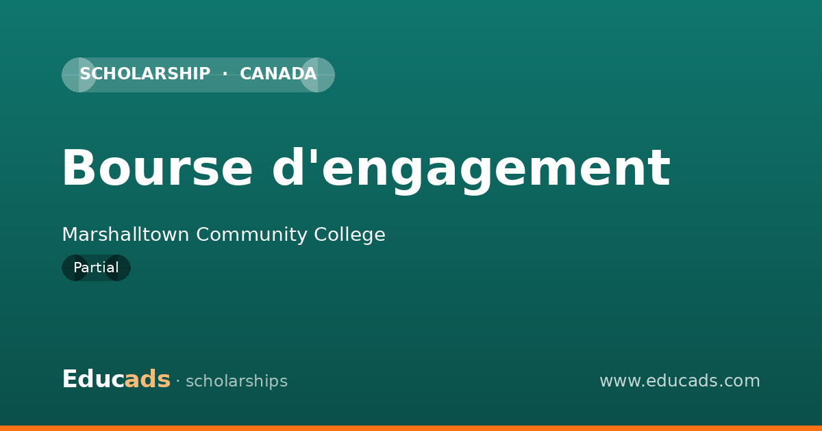 Bourse d'engagement scholarship