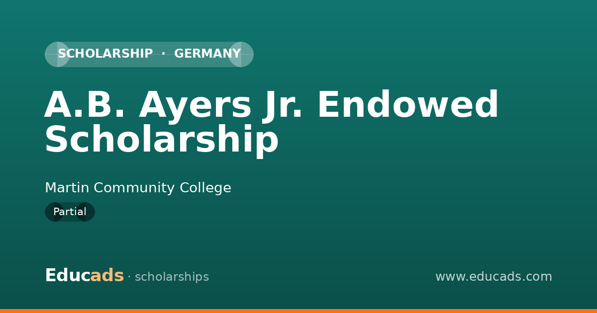 A.B. Ayers Jr. Endowed Scholarship scholarship