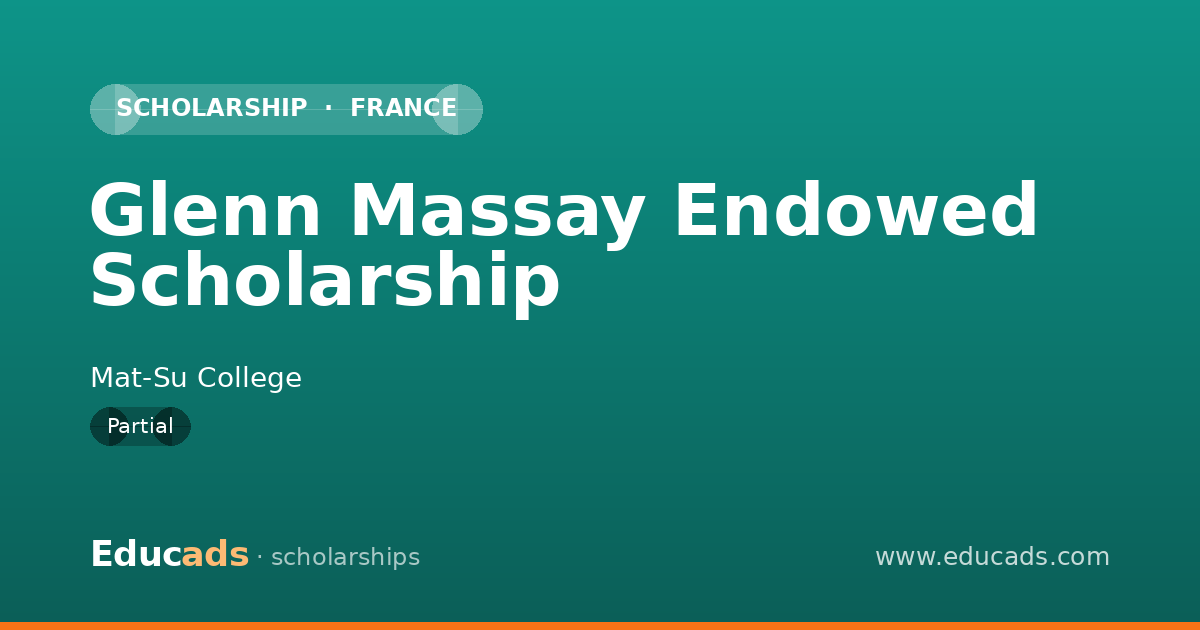 Glenn Massay Endowed Scholarship scholarship