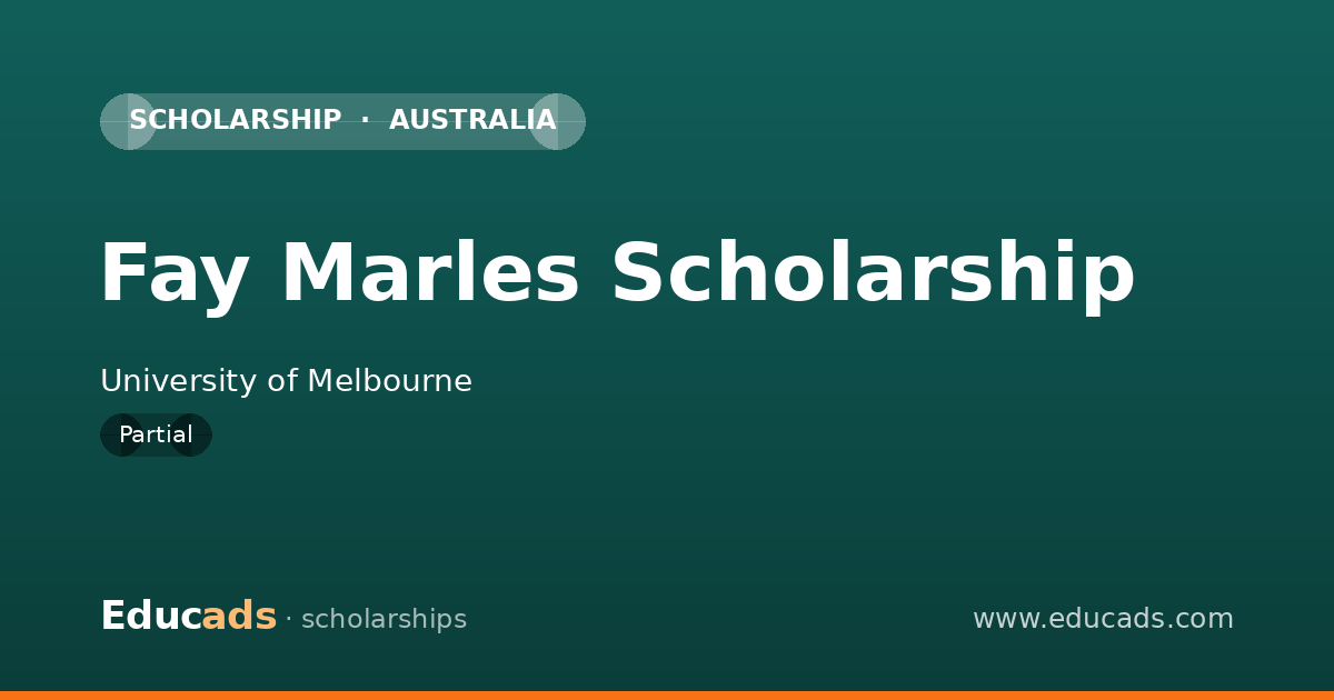 Fay Marles Scholarship scholarship