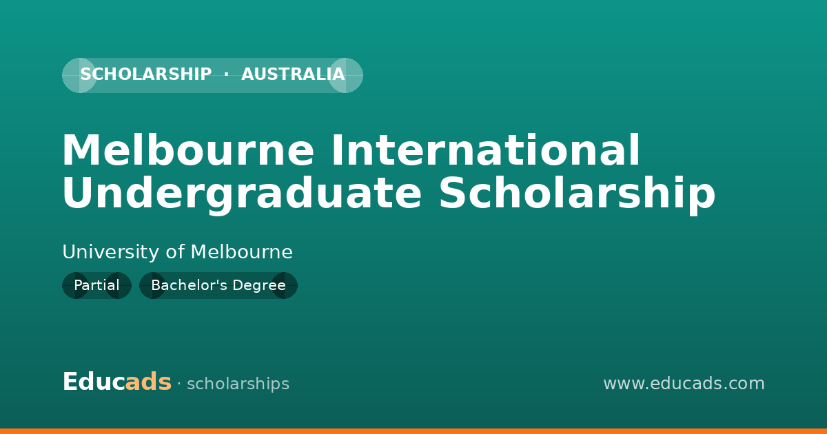 Melbourne International Undergraduate Scholarship scholarship