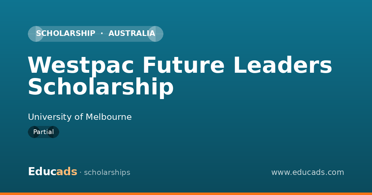 Westpac Future Leaders Scholarship scholarship