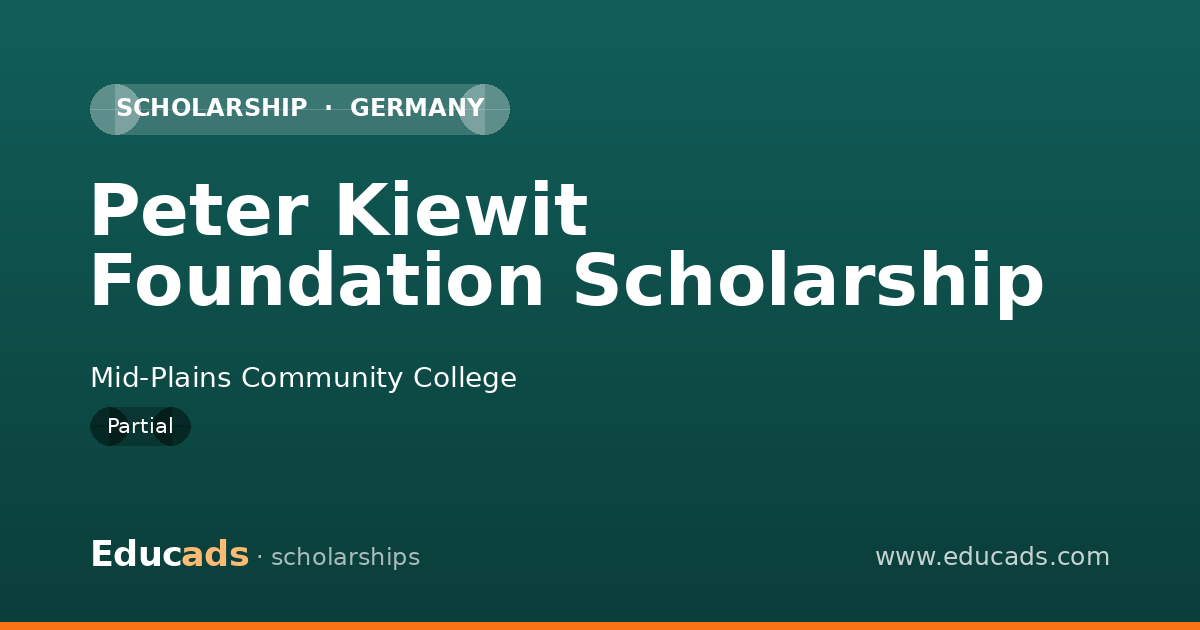 Peter Kiewit Foundation Scholarship scholarship