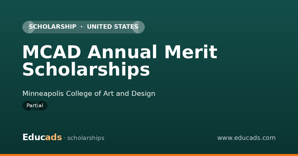 MCAD Annual Merit Scholarships scholarship