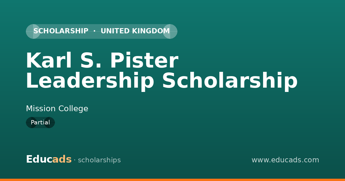 Karl S. Pister Leadership Scholarship scholarship