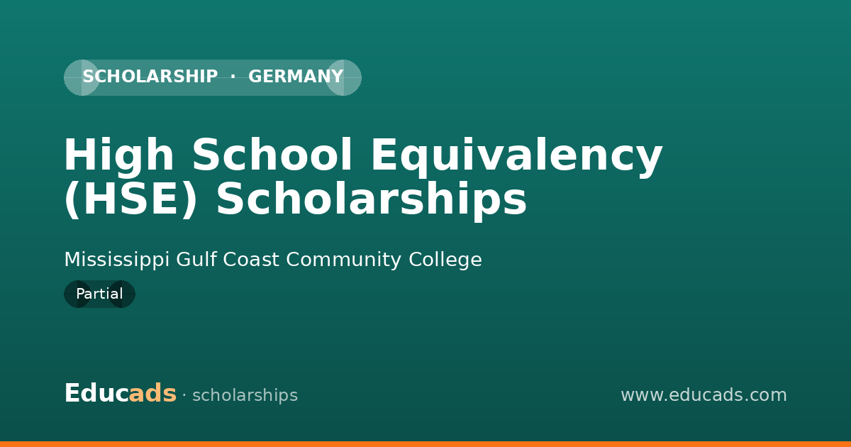 High School Equivalency (HSE) Scholarships scholarship