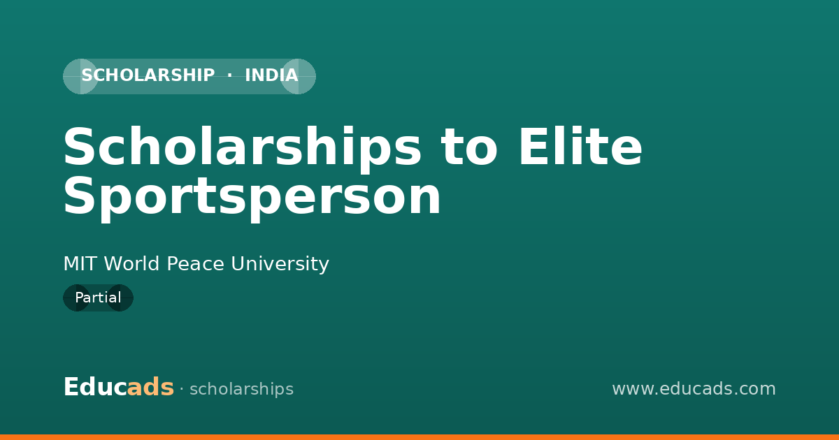 Scholarships to Elite Sportsperson scholarship