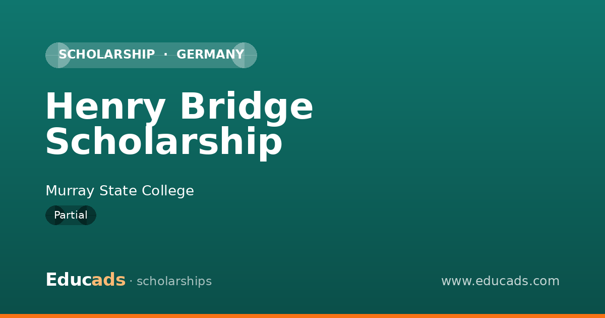 Henry Bridge Scholarship scholarship