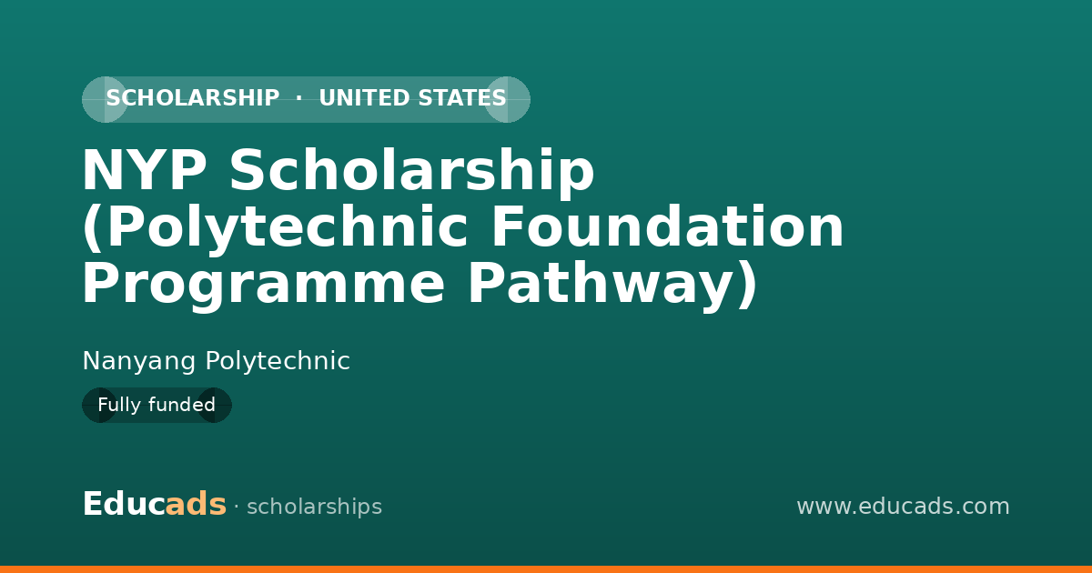 NYP Scholarship (Polytechnic Foundation Programme Pathway) scholarship