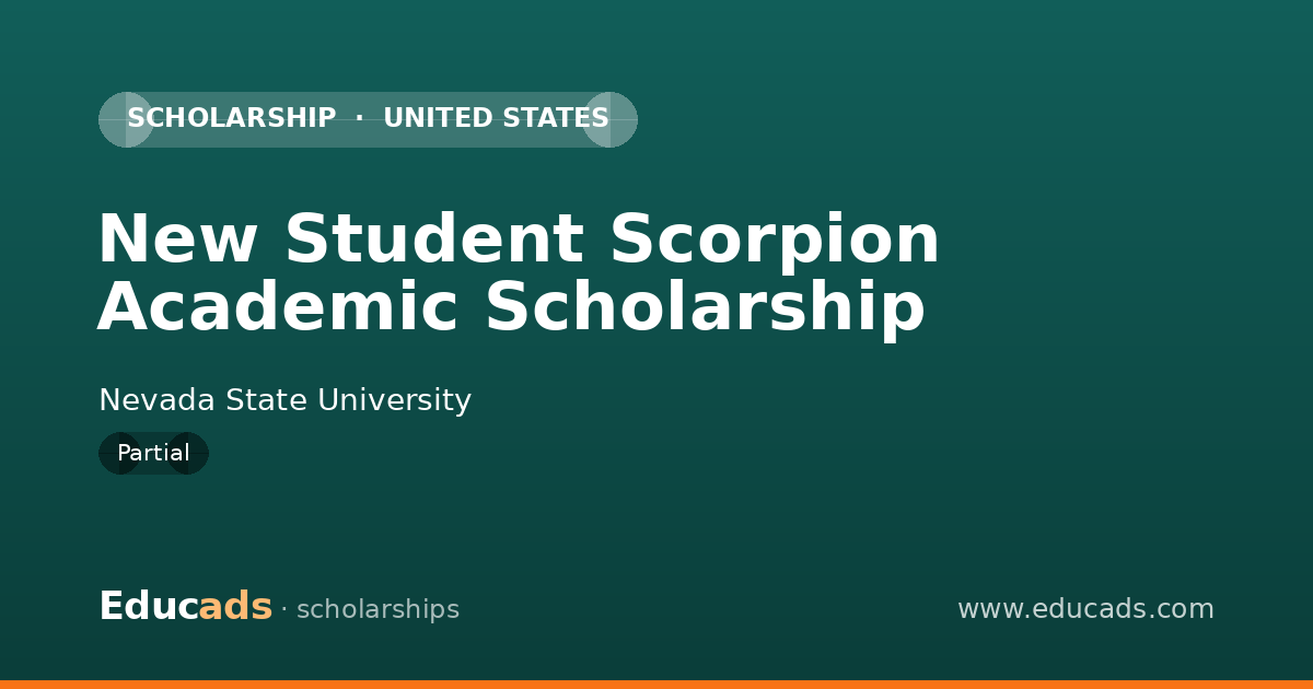 New Student Scorpion Academic Scholarship scholarship