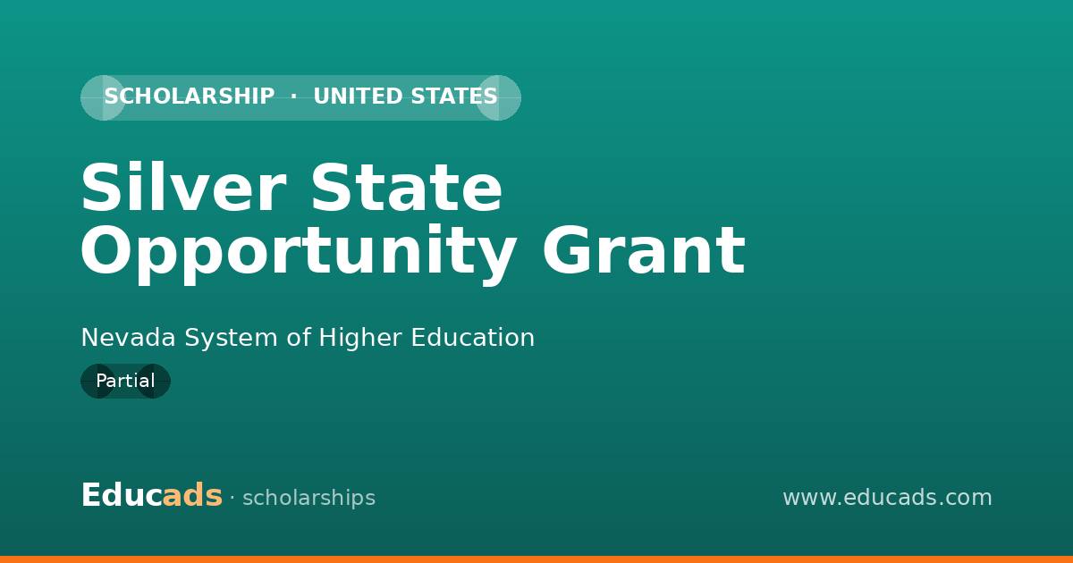 Silver State Opportunity Grant scholarship