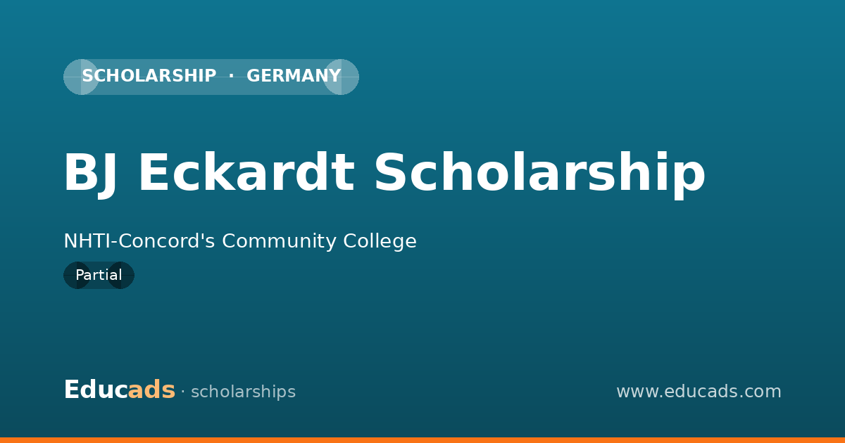 BJ Eckardt Scholarship scholarship