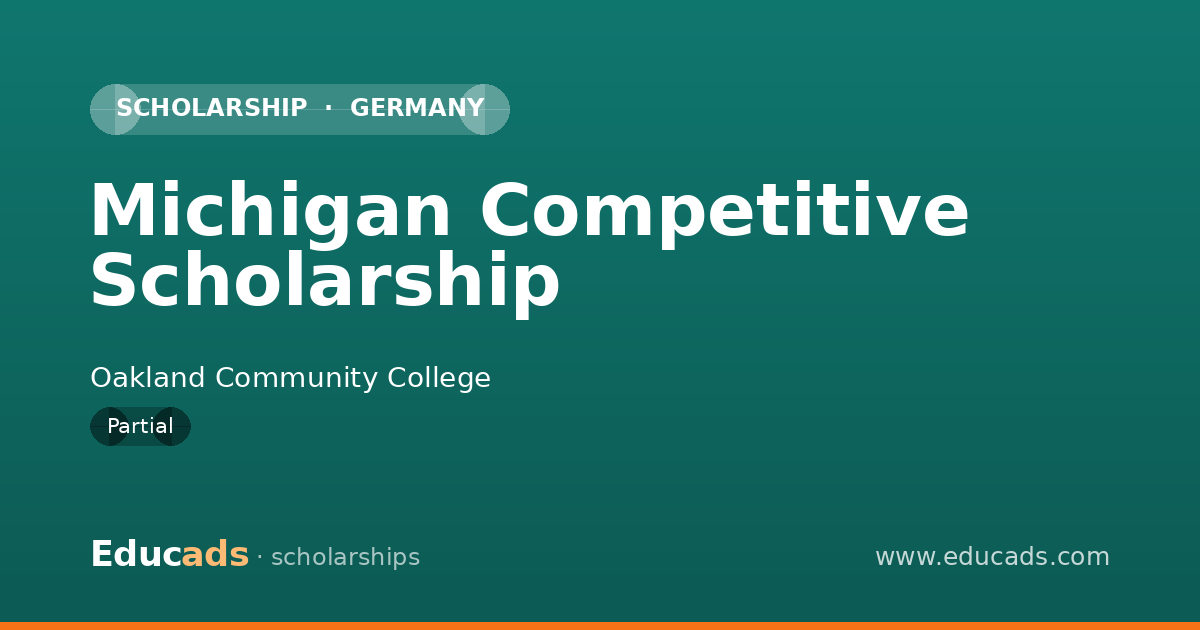 Michigan Competitive Scholarship scholarship