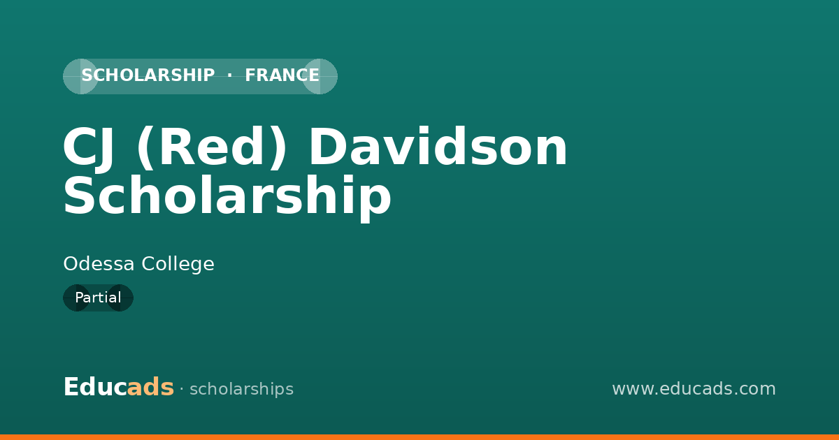 CJ (Red) Davidson Scholarship scholarship