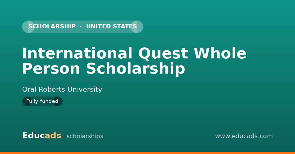International Quest Whole Person Scholarship scholarship