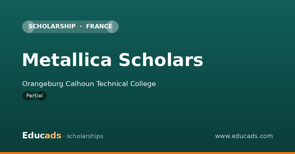 Metallica Scholars scholarship