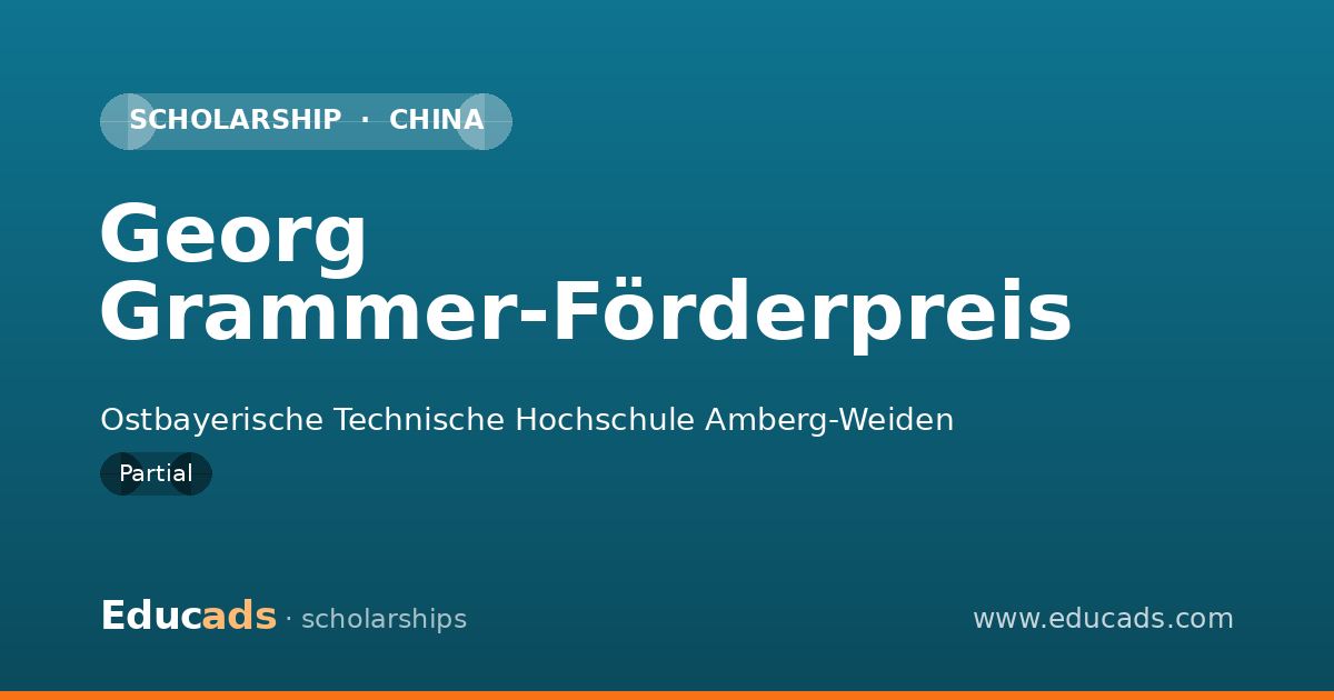 Georg Grammer-Förderpreis scholarship