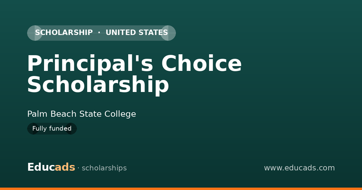 Principal's Choice Scholarship scholarship