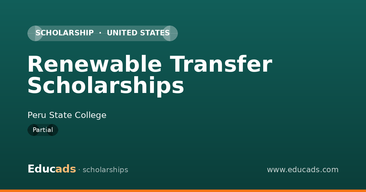 Renewable Transfer Scholarships scholarship