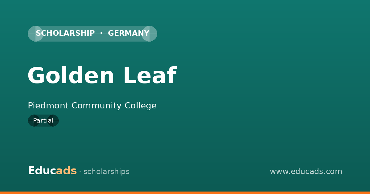 Golden Leaf scholarship