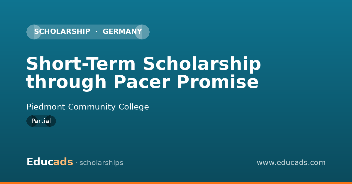 Short-Term Scholarship through Pacer Promise scholarship