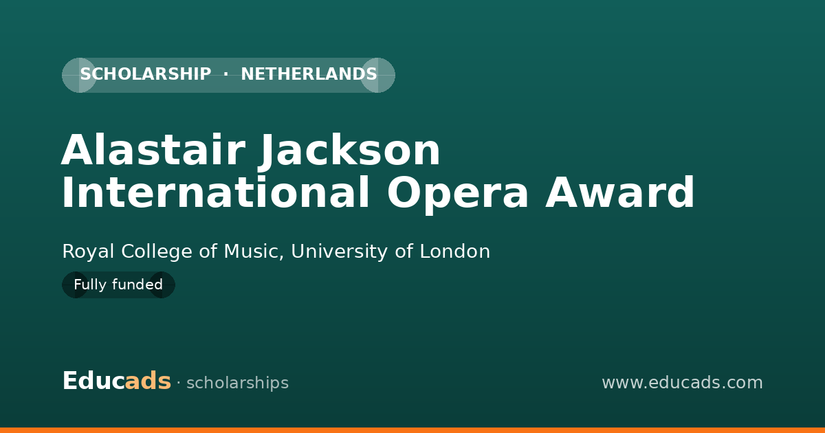 Alastair Jackson International Opera Award scholarship
