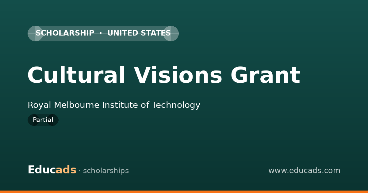 Cultural Visions Grant scholarship