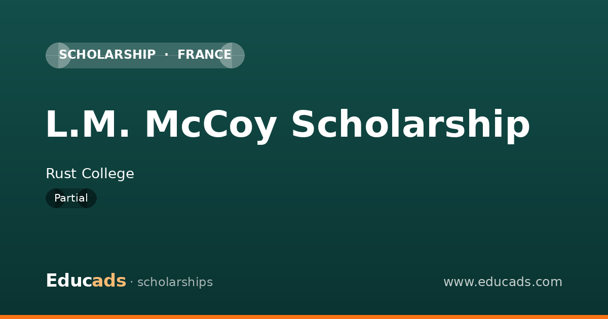 L.M. McCoy Scholarship scholarship