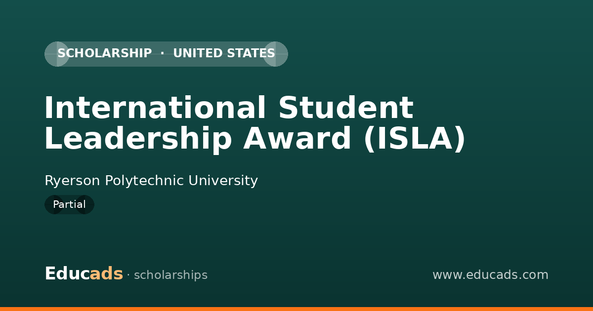International Student Leadership Award (ISLA) scholarship