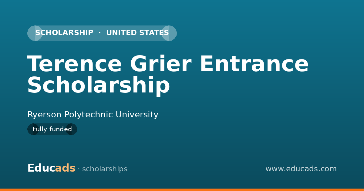 Terence Grier Entrance Scholarship scholarship