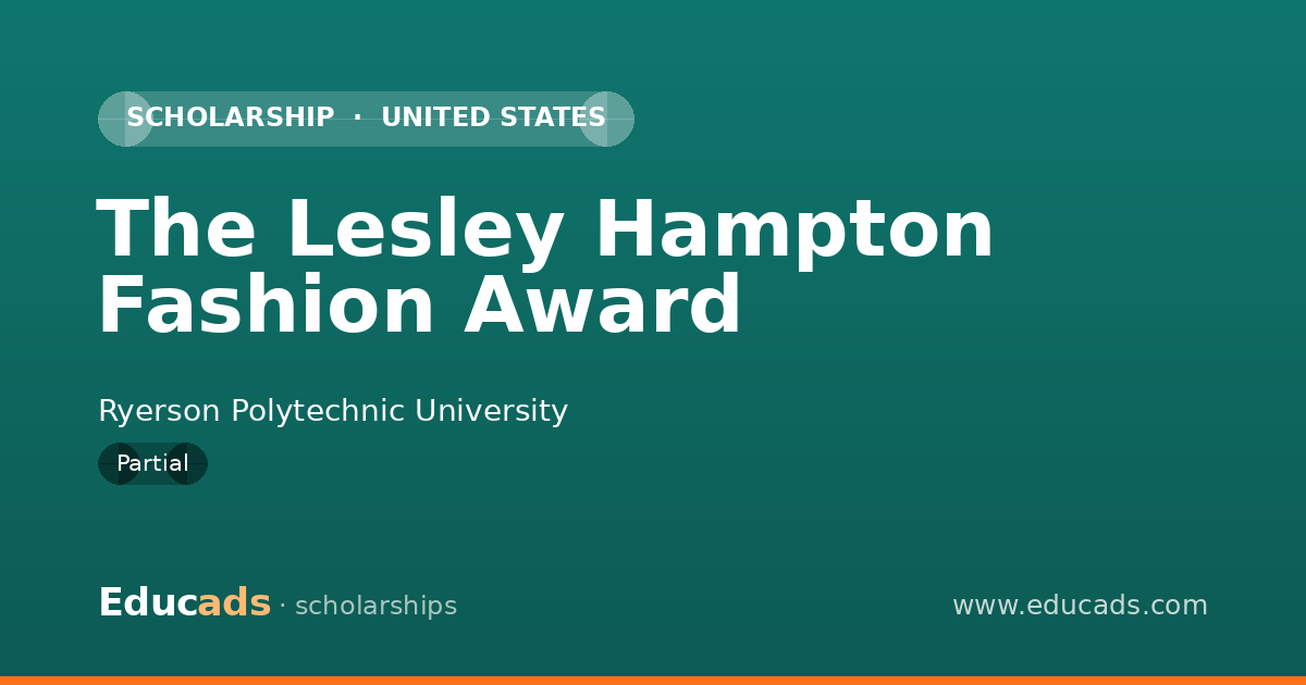 The Lesley Hampton Fashion Award scholarship