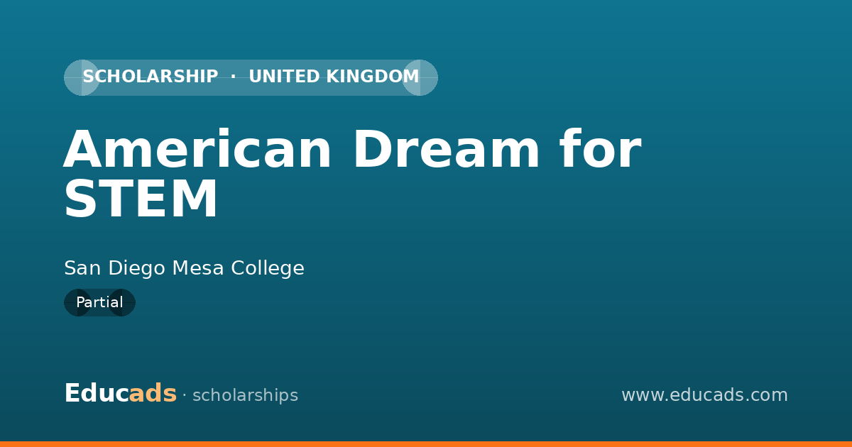 American Dream for STEM scholarship