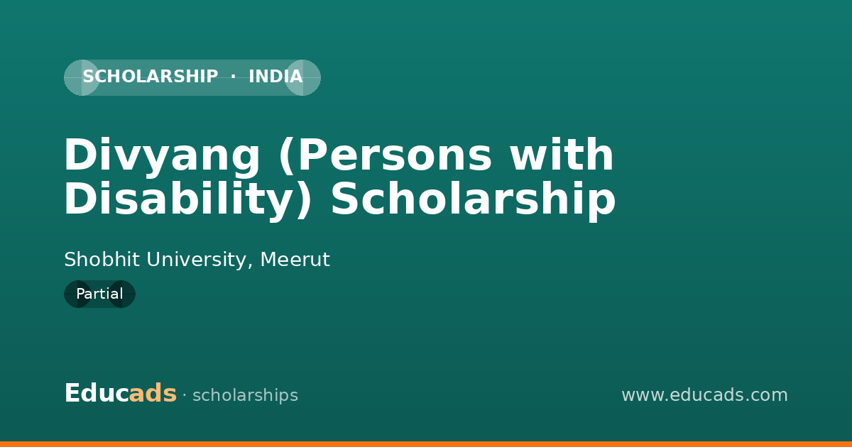 Divyang (Persons with Disability) Scholarship scholarship