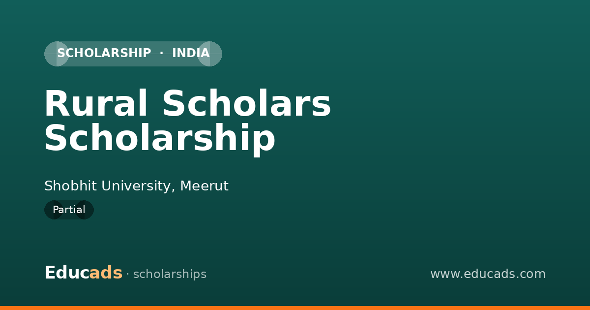 Rural Scholars Scholarship scholarship