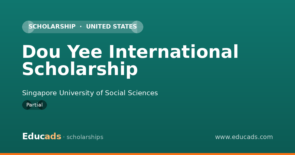 Dou Yee International Scholarship scholarship