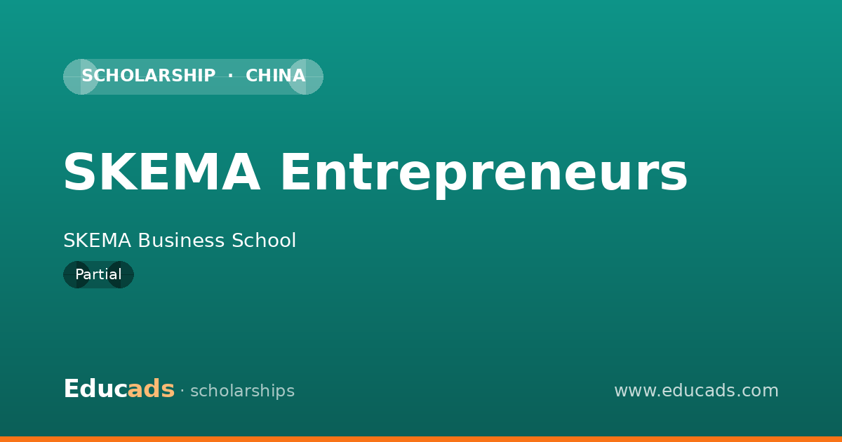 SKEMA Entrepreneurs scholarship