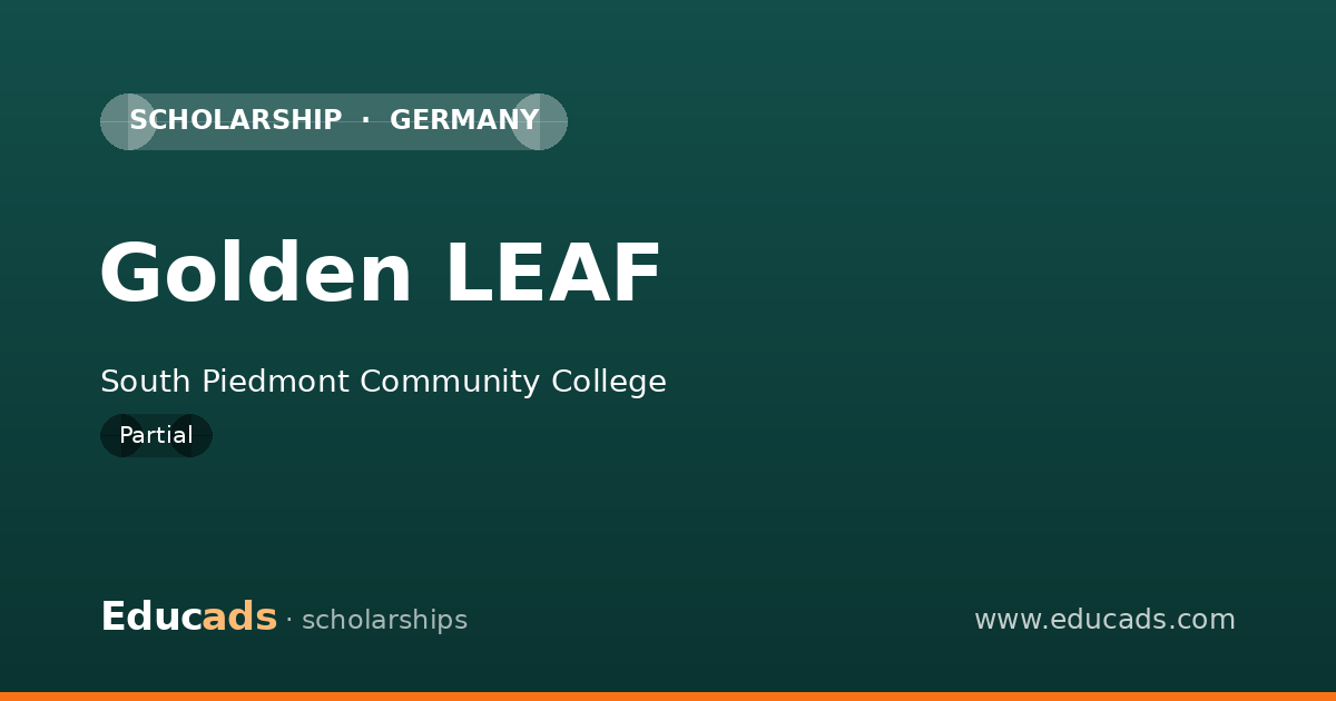 Golden LEAF scholarship