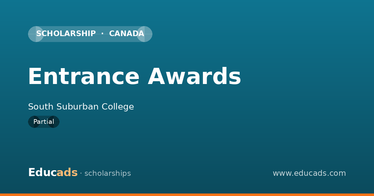 Entrance Awards scholarship