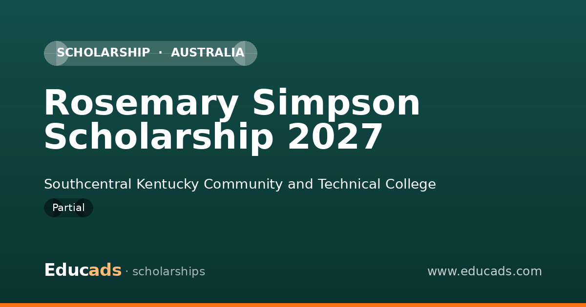 Rosemary Simpson Scholarship 2027 scholarship