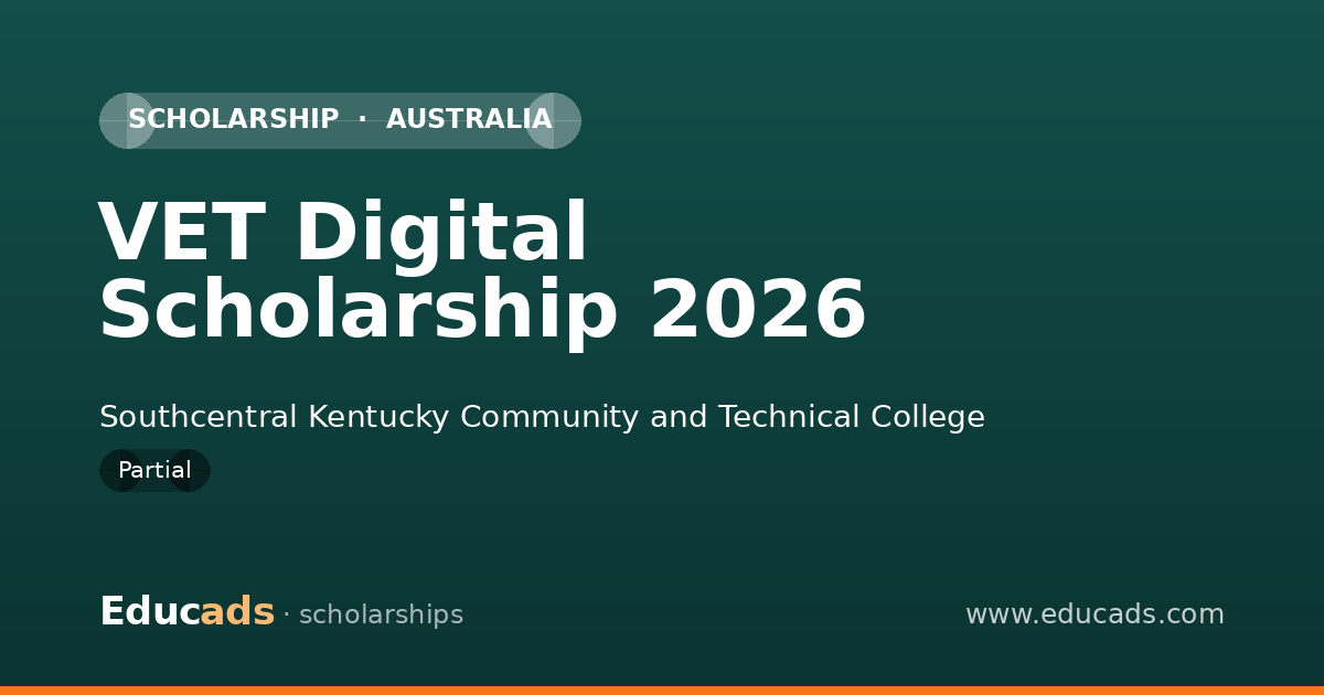 VET Digital Scholarship 2026 scholarship