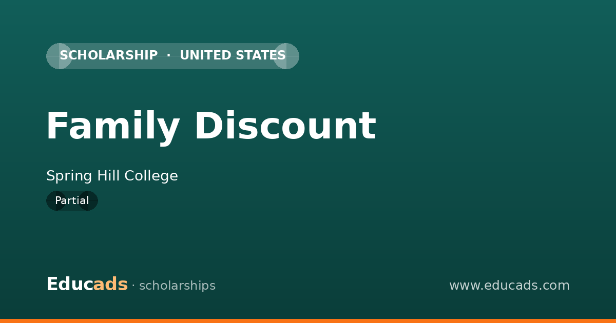 Family Discount scholarship