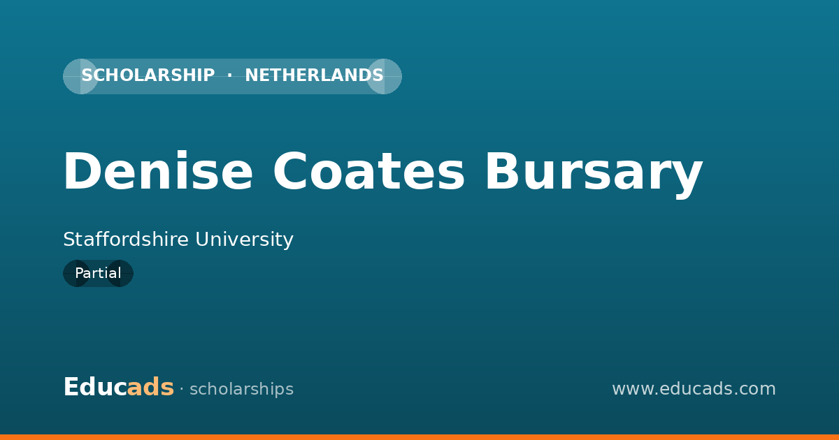 Denise Coates Bursary scholarship