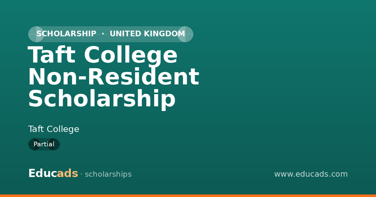 Taft College Non-Resident Scholarship scholarship